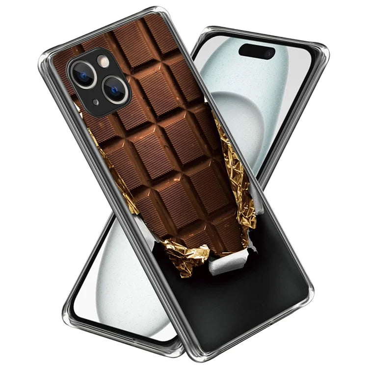 For iPhone 15 Plus Case Anti-drop Pattern Printing TPU Mobile Phone Cover