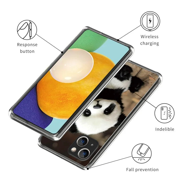 For iPhone 15 Plus Case Anti-drop Pattern Printing TPU Mobile Phone Cover