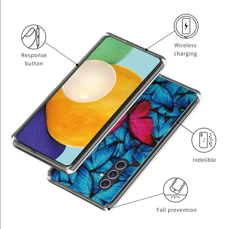 For Samsung Galaxy A54 5G Case TPU Pattern Printing Protective Cover