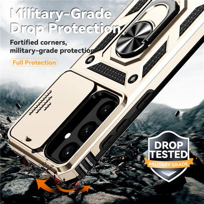 For Samsung Galaxy S24+ Armour Phone Case Camera Protection Kickstand Cover