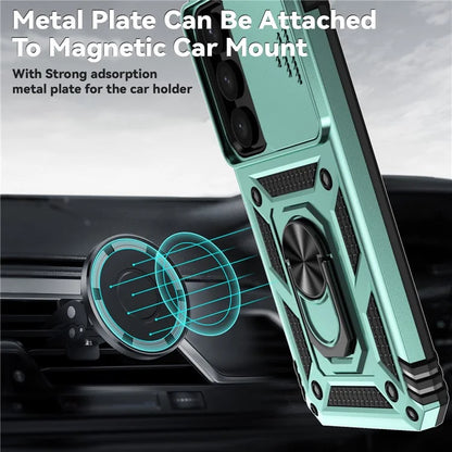 For Samsung Galaxy S24+ Armour Phone Case Camera Protection Kickstand Cover
