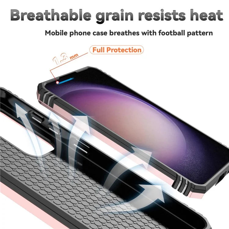 For Samsung Galaxy S24+ Armour Phone Case Camera Protection Kickstand Cover