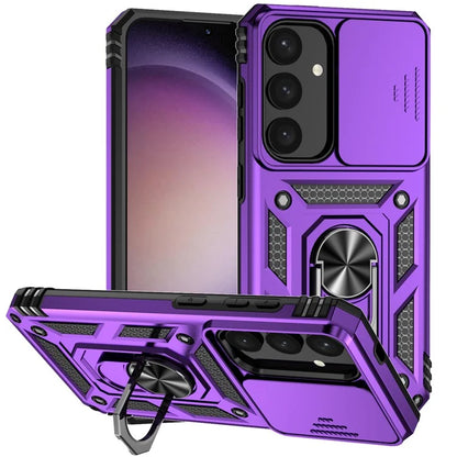 For Samsung Galaxy S24+ Armour Phone Case Camera Protection Kickstand Cover