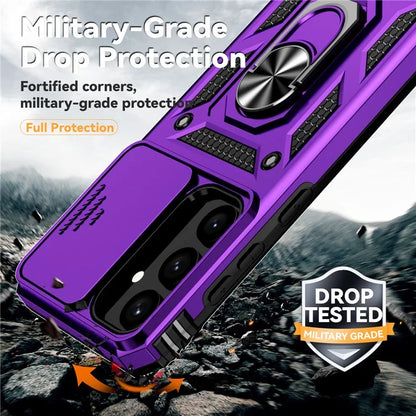 For Samsung Galaxy S24+ Armour Phone Case Camera Protection Kickstand Cover