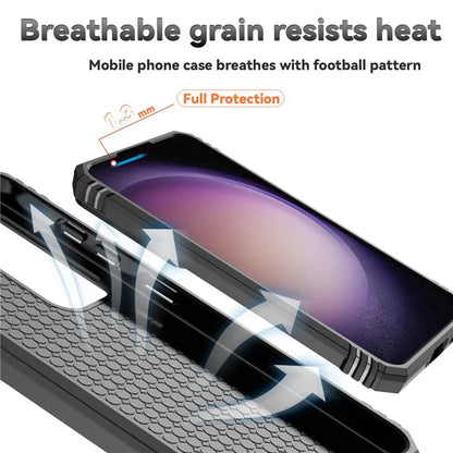 For Samsung Galaxy S24 Case with Camera Slide Protector Kickstand PC+TPU Phone Cover