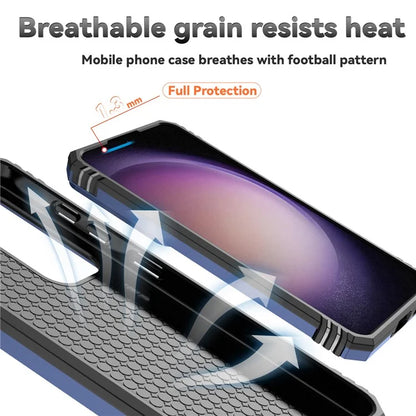 For Samsung Galaxy S24 Case with Camera Slide Protector Kickstand PC+TPU Phone Cover