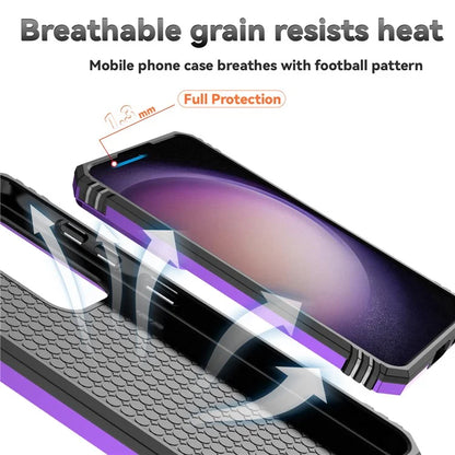For Samsung Galaxy S24 Case with Camera Slide Protector Kickstand PC+TPU Phone Cover