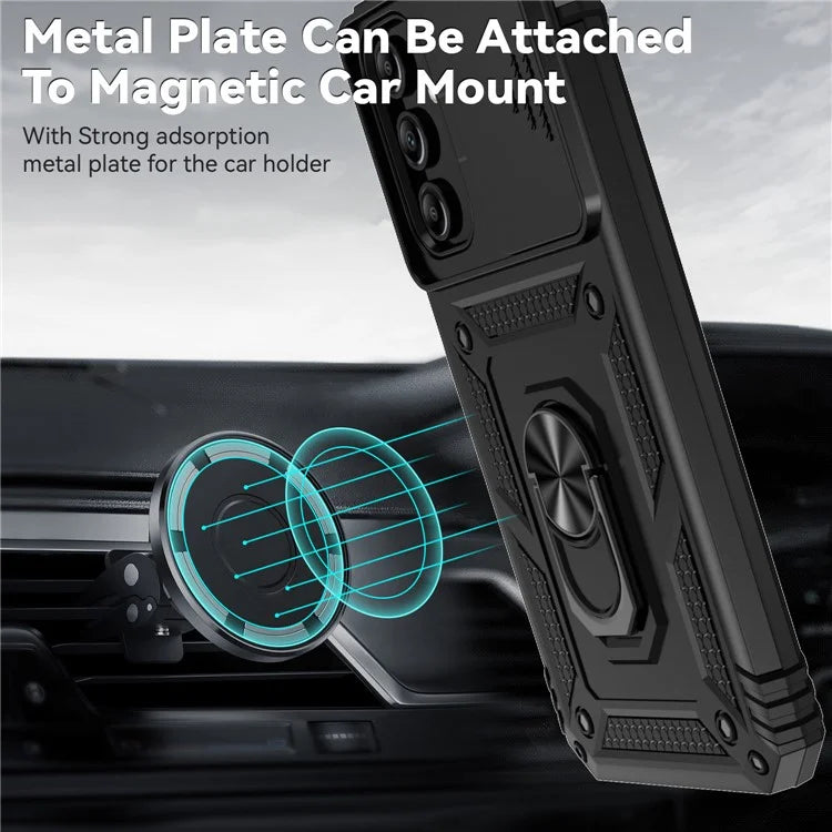 For Samsung Galaxy A15 5G Phone Case with Slide Camera Cover Military Grade Drop Protection