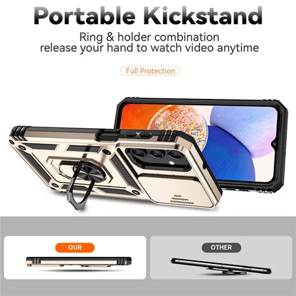 For Samsung Galaxy A15 5G Phone Case with Slide Camera Cover Military Grade Drop Protection
