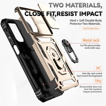 For Samsung Galaxy A15 5G Phone Case with Slide Camera Cover Military Grade Drop Protection