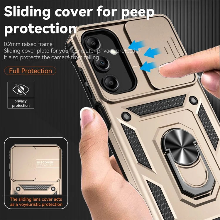For Samsung Galaxy A15 5G Phone Case with Slide Camera Cover Military Grade Drop Protection