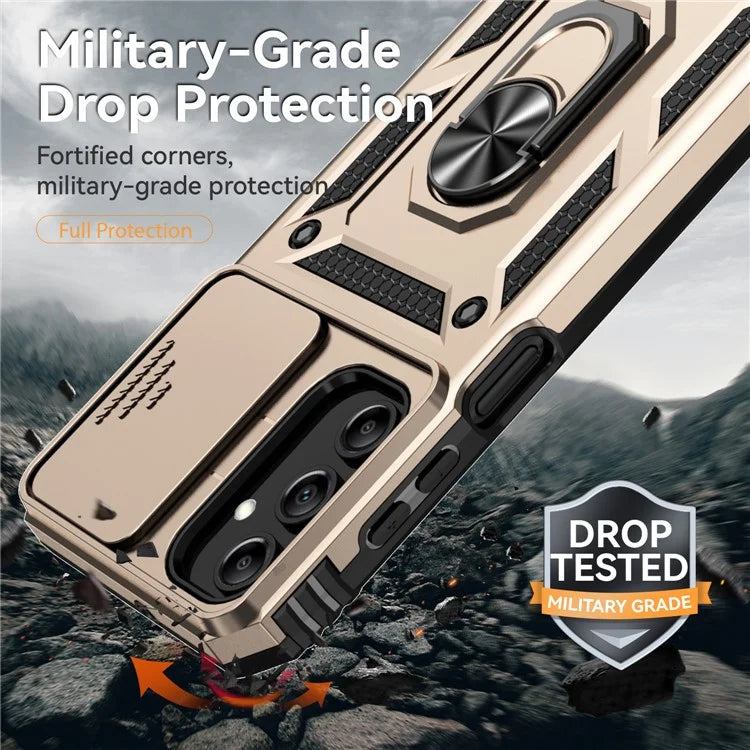 For Samsung Galaxy A15 5G Phone Case with Slide Camera Cover Military Grade Drop Protection