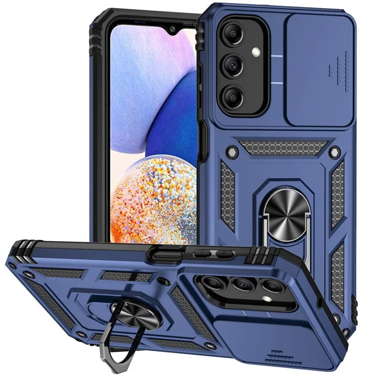 For Samsung Galaxy A15 5G Phone Case with Slide Camera Cover Military Grade Drop Protection