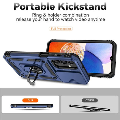For Samsung Galaxy A15 5G Phone Case with Slide Camera Cover Military Grade Drop Protection