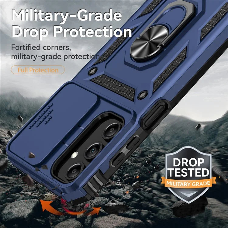 For Samsung Galaxy A15 5G Phone Case with Slide Camera Cover Military Grade Drop Protection