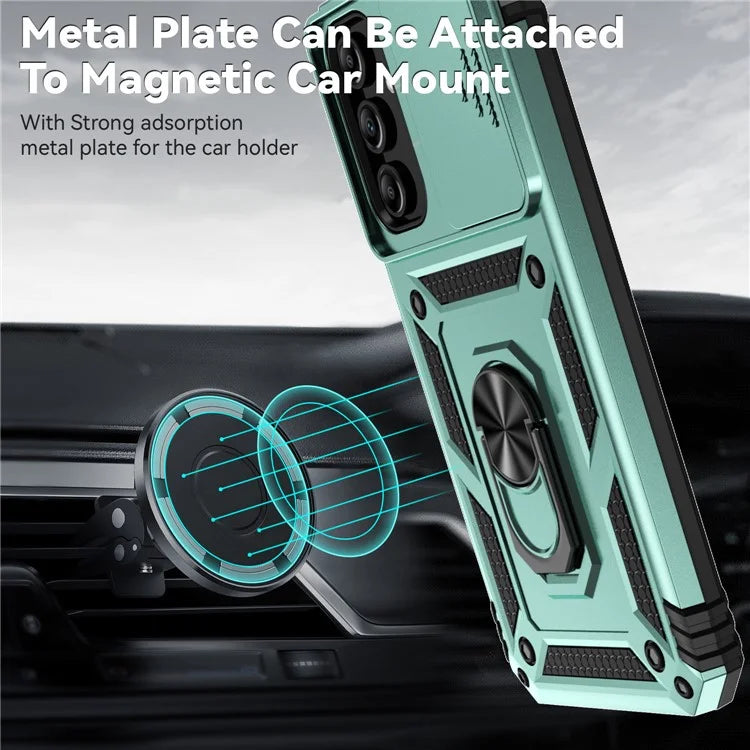 For Samsung Galaxy A15 5G Phone Case with Slide Camera Cover Military Grade Drop Protection