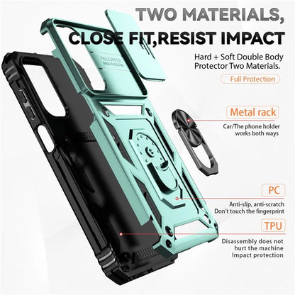 For Samsung Galaxy A15 5G Phone Case with Slide Camera Cover Military Grade Drop Protection