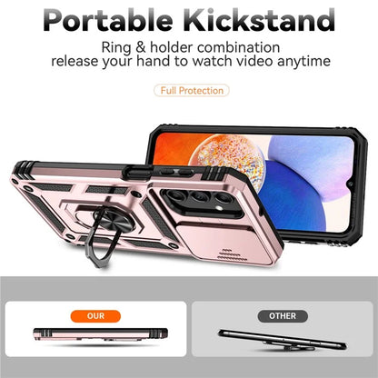 For Samsung Galaxy A15 5G Phone Case with Slide Camera Cover Military Grade Drop Protection