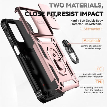 For Samsung Galaxy A15 5G Phone Case with Slide Camera Cover Military Grade Drop Protection
