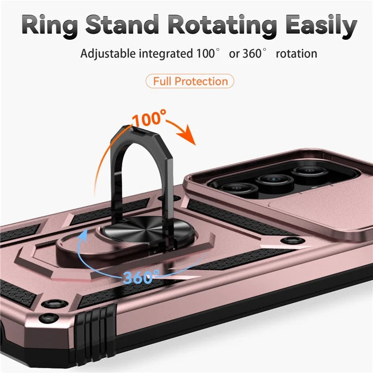 For Samsung Galaxy A15 5G Phone Case with Slide Camera Cover Military Grade Drop Protection