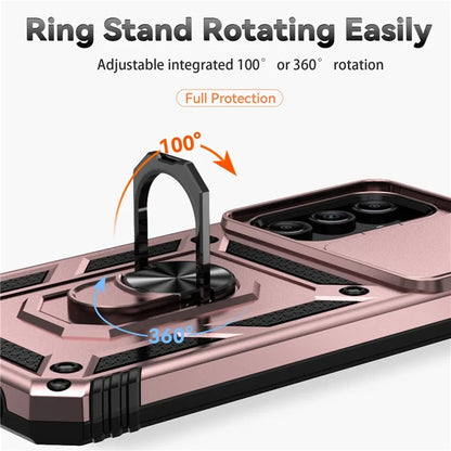 For Samsung Galaxy A15 5G Phone Case with Slide Camera Cover Military Grade Drop Protection