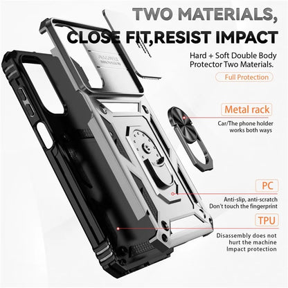 For Samsung Galaxy A15 5G Phone Case with Slide Camera Cover Military Grade Drop Protection
