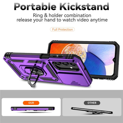 For Samsung Galaxy A15 5G Phone Case with Slide Camera Cover Military Grade Drop Protection