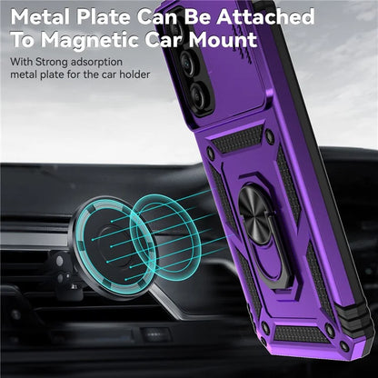 For Samsung Galaxy A15 5G Phone Case with Slide Camera Cover Military Grade Drop Protection