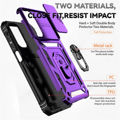 For Samsung Galaxy A15 5G Phone Case with Slide Camera Cover Military Grade Drop Protection