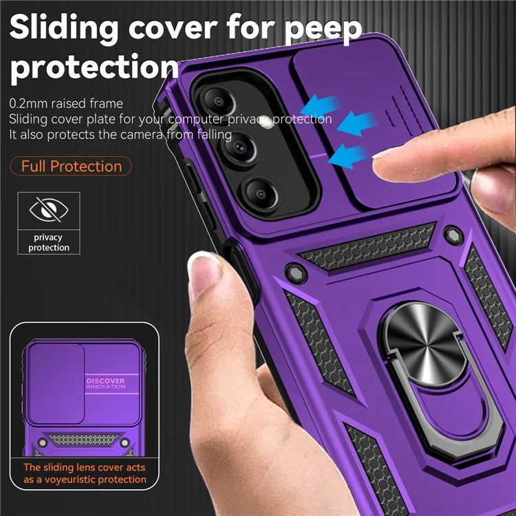 For Samsung Galaxy A15 5G Phone Case with Slide Camera Cover Military Grade Drop Protection
