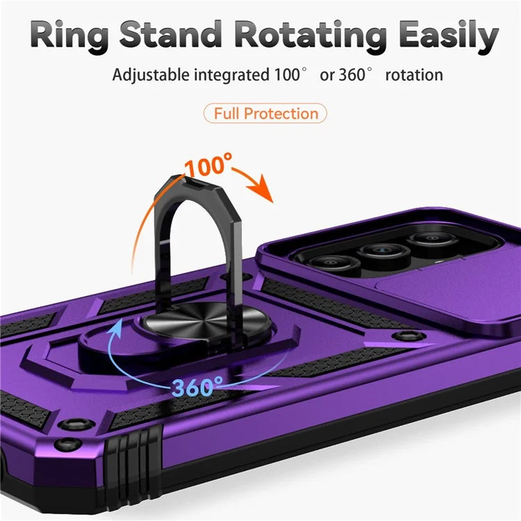 For Samsung Galaxy A15 5G Phone Case with Slide Camera Cover Military Grade Drop Protection