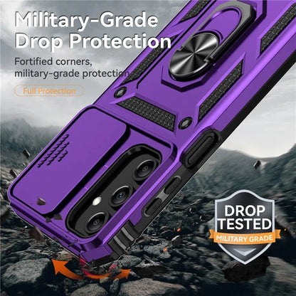 For Samsung Galaxy A15 5G Phone Case with Slide Camera Cover Military Grade Drop Protection