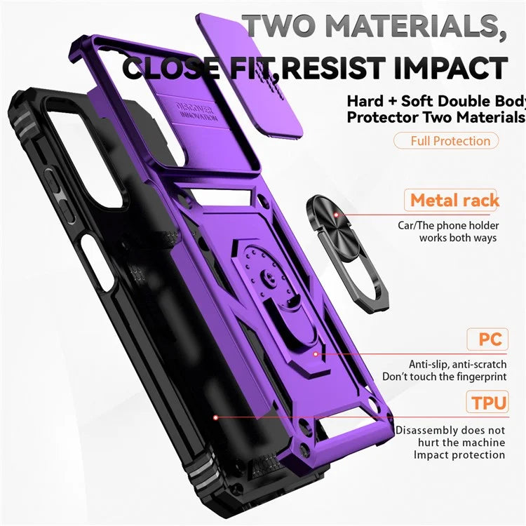 For Samsung Galaxy A05s 4G Armour Case Ring Holder Kickstand Protective Phone Cover