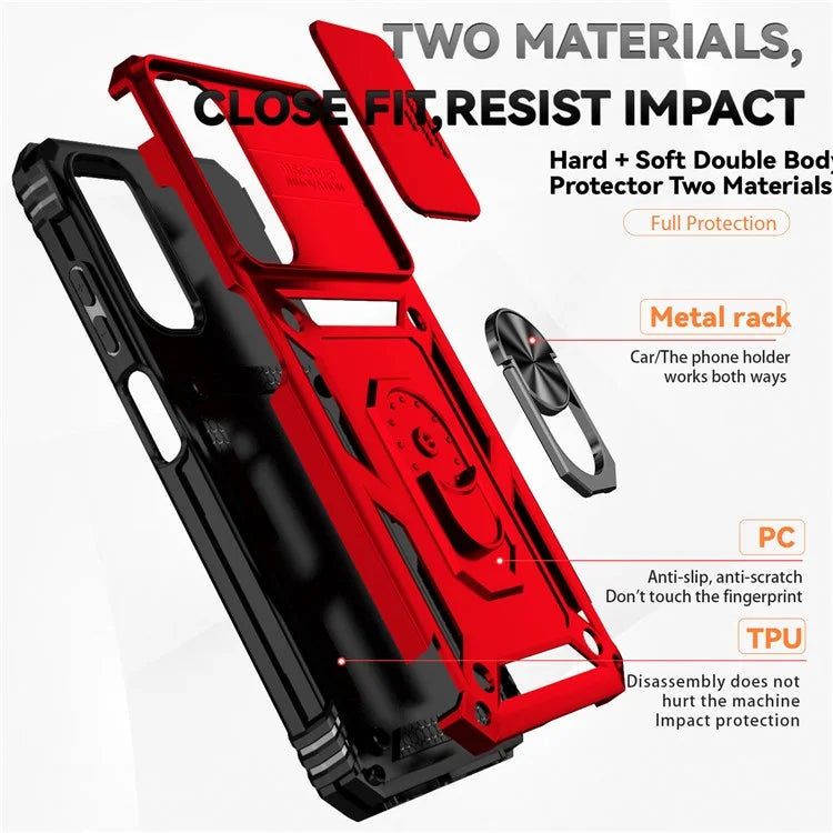 For Samsung Galaxy A05s 4G Armour Case Ring Holder Kickstand Protective Phone Cover