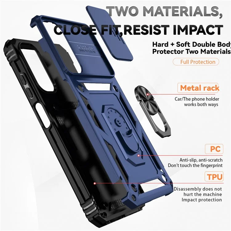 For Samsung Galaxy A05s 4G Armour Case Ring Holder Kickstand Protective Phone Cover