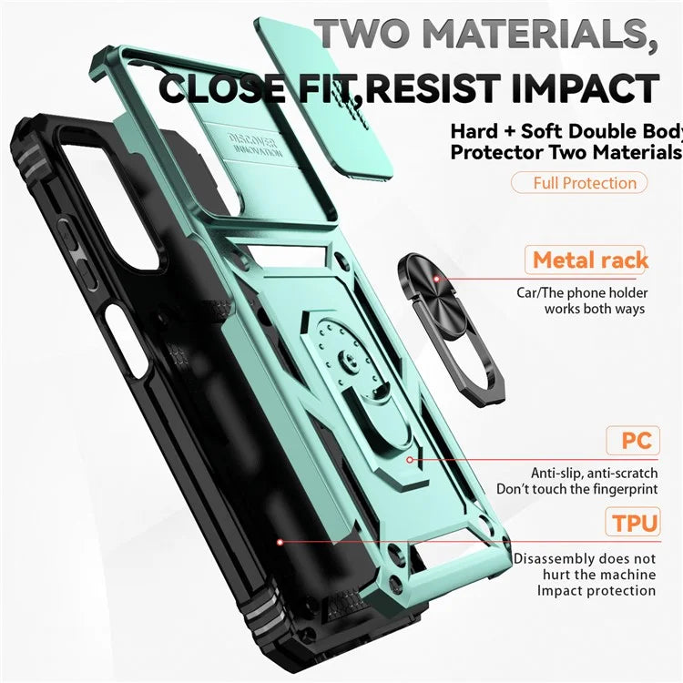 For Samsung Galaxy A05s 4G Armour Case Ring Holder Kickstand Protective Phone Cover