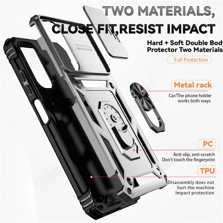 For Samsung Galaxy A05s 4G Armour Case Ring Holder Kickstand Protective Phone Cover
