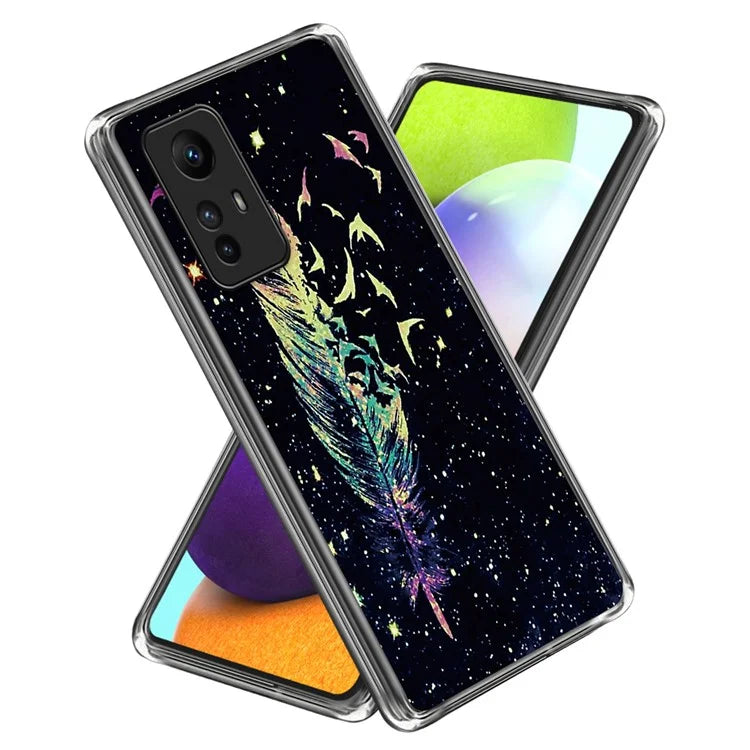 For Xiaomi Redmi Note 12S 4G TPU Case Anti-Scratch Printing Pattern Phone Cover