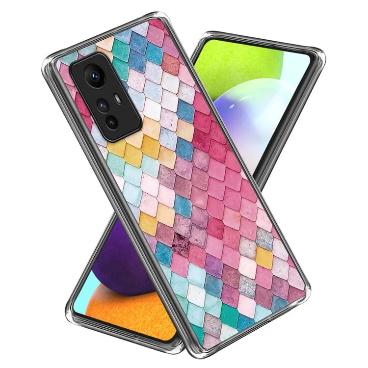 For Xiaomi Redmi Note 12S 4G TPU Case Anti-Scratch Printing Pattern Phone Cover