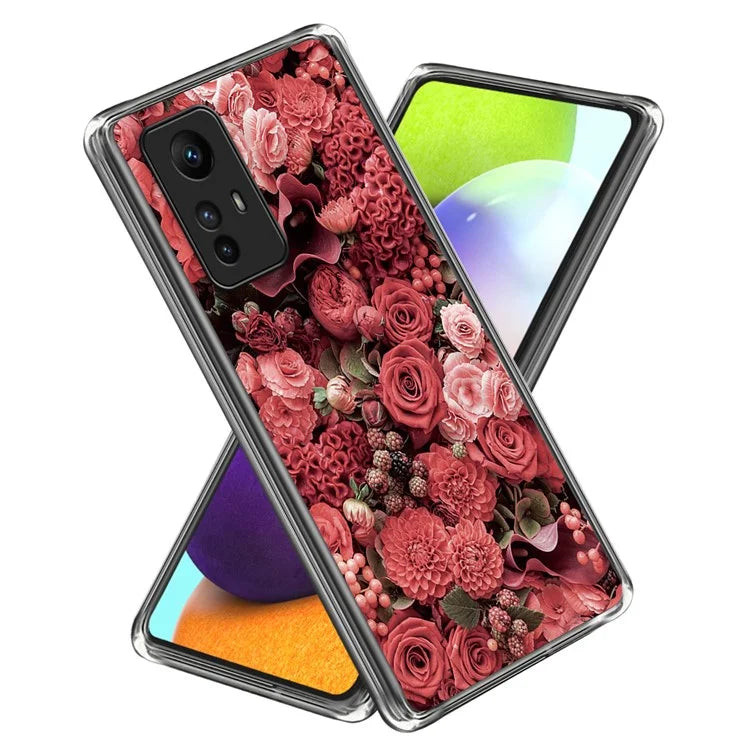 For Xiaomi Redmi Note 12S 4G TPU Case Anti-Scratch Printing Pattern Phone Cover