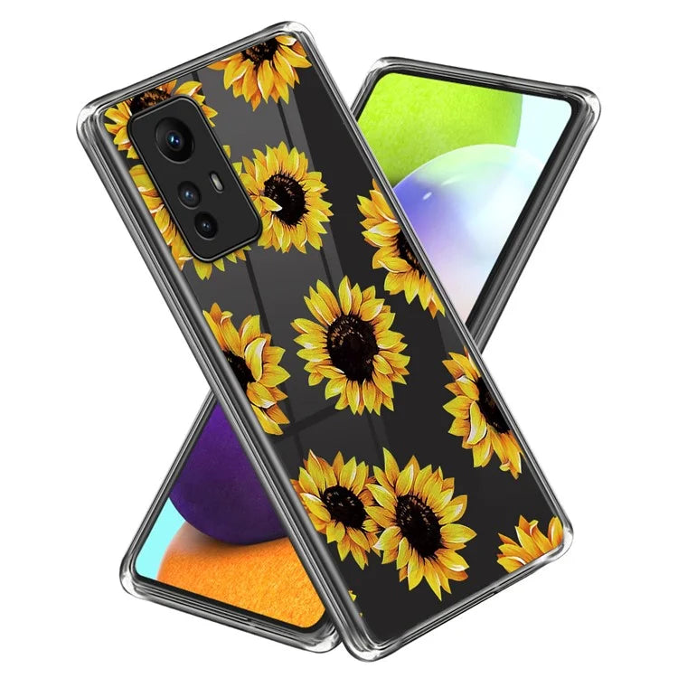 For Xiaomi Redmi Note 12S 4G TPU Case Anti-Scratch Printing Pattern Phone Cover