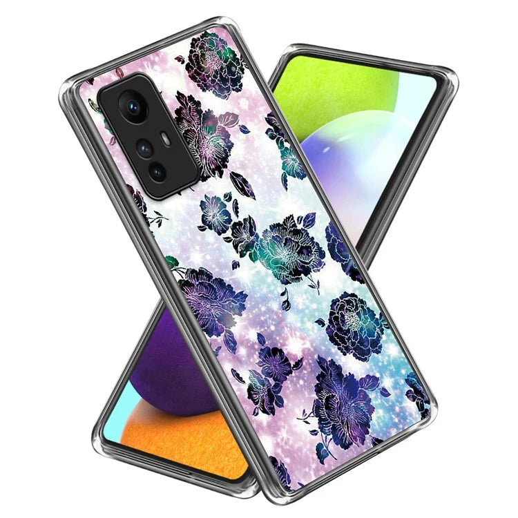 For Xiaomi Redmi Note 12S 4G TPU Case Anti-Scratch Printing Pattern Phone Cover