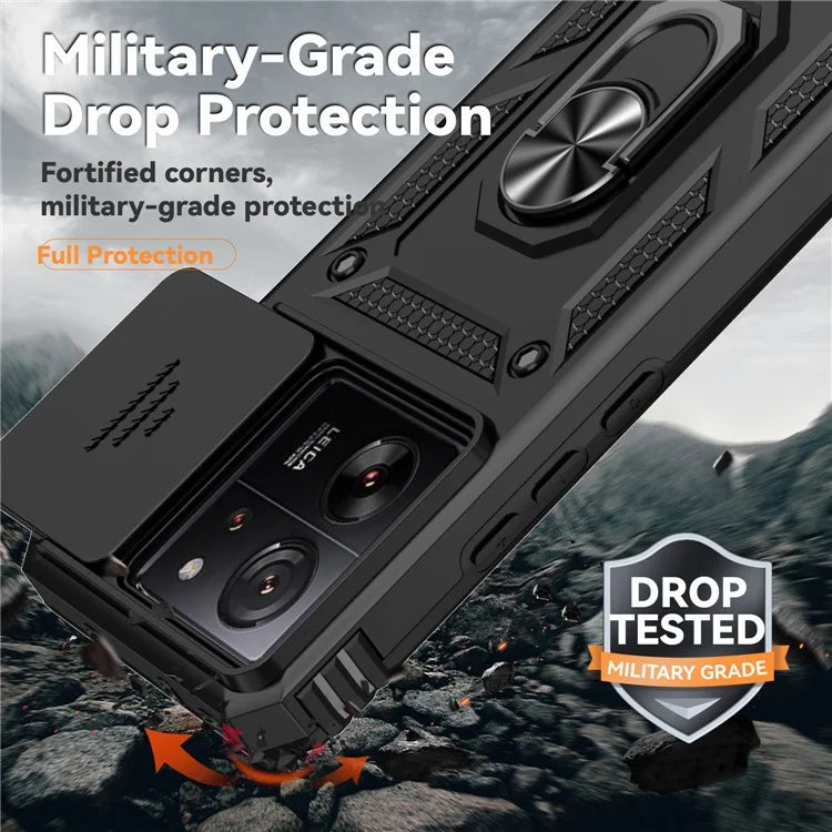 For Xiaomi 13T Pro / 13T / Redmi K60 Ultra Phone Case Camera Protection Ring Kickstand Cover
