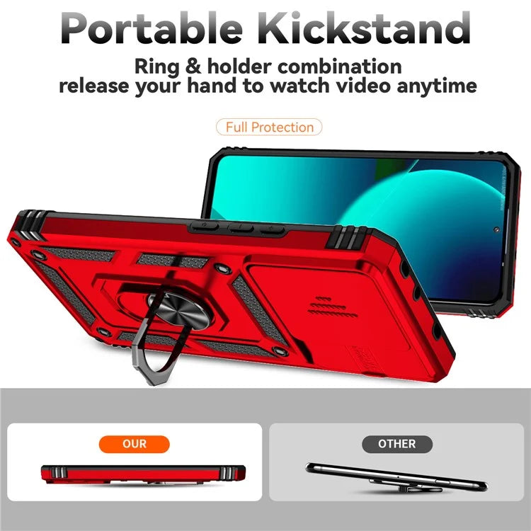 For Xiaomi 13T Pro / 13T / Redmi K60 Ultra Phone Case Camera Protection Ring Kickstand Cover