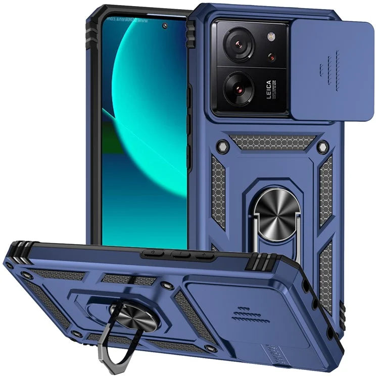 For Xiaomi 13T Pro / 13T / Redmi K60 Ultra Phone Case Camera Protection Ring Kickstand Cover