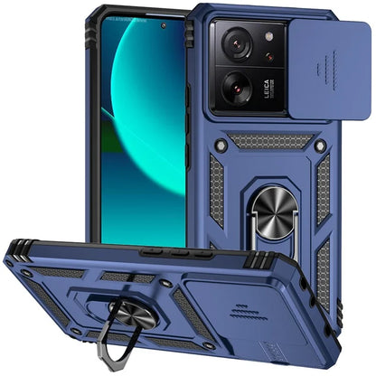 For Xiaomi 13T Pro / 13T / Redmi K60 Ultra Phone Case Camera Protection Ring Kickstand Cover