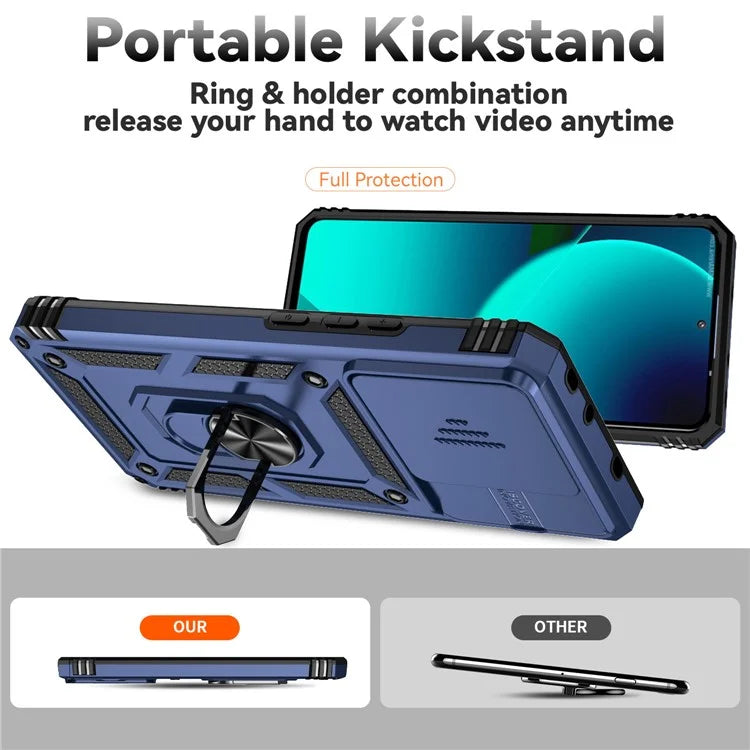 For Xiaomi 13T Pro / 13T / Redmi K60 Ultra Phone Case Camera Protection Ring Kickstand Cover