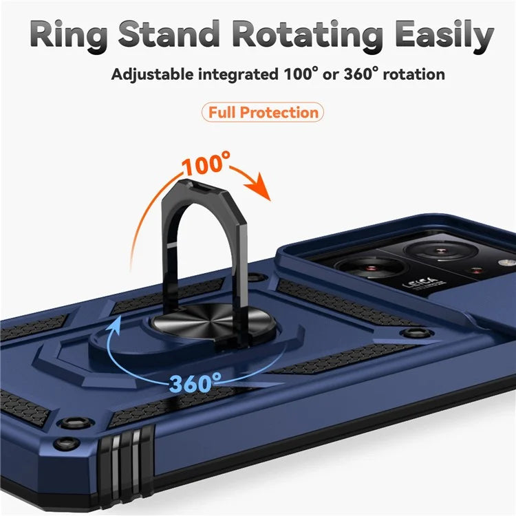For Xiaomi 13T Pro / 13T / Redmi K60 Ultra Phone Case Camera Protection Ring Kickstand Cover