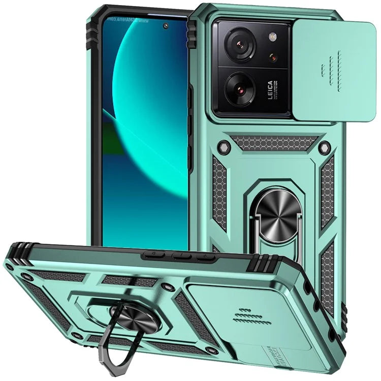 For Xiaomi 13T Pro / 13T / Redmi K60 Ultra Phone Case Camera Protection Ring Kickstand Cover