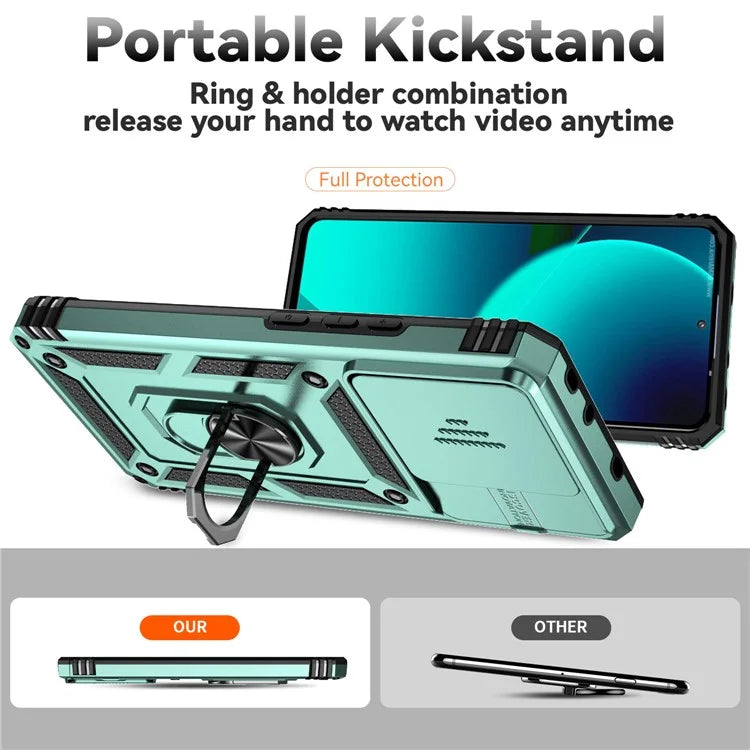 For Xiaomi 13T Pro / 13T / Redmi K60 Ultra Phone Case Camera Protection Ring Kickstand Cover
